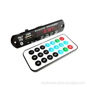 Bluetooth MP3 decoder module, 12V wireless TF aux